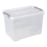 Curver handy+ opbergbox 65 liter transparant - thumbnail