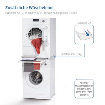 Xavax Tussenbouwset Voor Wasmachines/drogers Geïntegreerd Wasrek Xavax Tussenbouwset Voor Wasmachines/drogers Geïntegreerd Wasrek