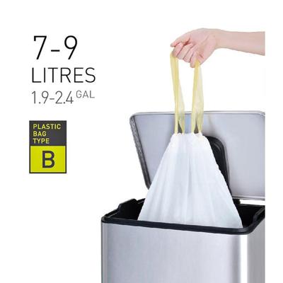 Afvalzak eko mdpe type b trekb 40x45cm 7-9l wit | 6 stuks