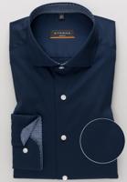 Eterna Heren Overhemd Navy Performance Super Stretch Super Slim Fit - thumbnail