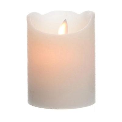 Lumineo led kaars dans vlam 10 cm creme
