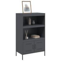 Hoge kast 68x39x113 cm staal antracietkleurig - thumbnail