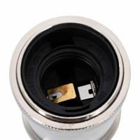 Lamphouders 2 st nikkel satijn E27 - thumbnail