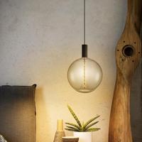 Edison Vintage LED filament lichtbron Spiraal - Rook - G260 Global - Retro LED lamp - 26/26/33cm - geschikt voor E27 fitting - Dimbaar - 6W 180lm 1800K - warm wit licht - thumbnail