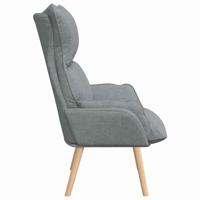 Fauteuil Lichtgrijs 69 x 74 x 93 cm Stof - thumbnail