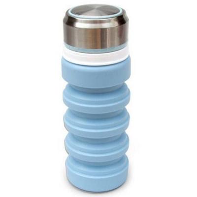 Suck UK drinkfles opvouwbaar 400 ml staal/siliconen blauw Suck UK drinkfles opvouwbaar 400 ml staal/siliconen blauw