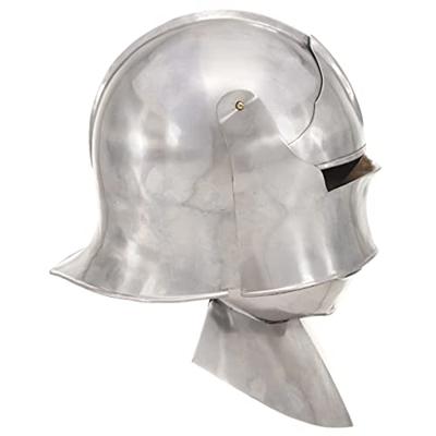 VidaXL Ridderhelm middeleeuws replica larp staal zilverkleurig