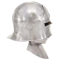 VidaXL Ridderhelm middeleeuws replica larp staal zilverkleurig - thumbnail