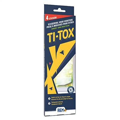 Riem Ti-Tox anti-vliegensticker, transparant, 4 stuks