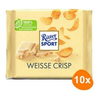 Ritter Sport - Witte Crisp - 10x 100g - thumbnail