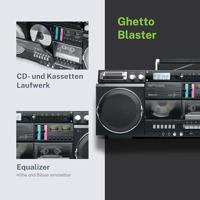Muse M-380GB - Ghettoblaster met, FM, CD, cassette, USB, SD, 80 Watt - thumbnail