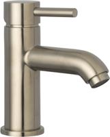 Saqu Shine wastafelmengkraan laag geborsteld staal - thumbnail