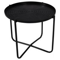 El Hierro bijzettafel zwart 35 cm - thumbnail