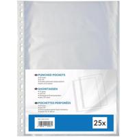 Geperforeerde showtas ft A4, 23-gaatsperforatie, pak van 25 stuks - thumbnail