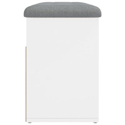 Schoenenbank 82x32x45,5 cm bewerkt hout wit