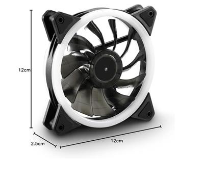 Sharkoon Shark Blades PWM PC-ventilator Zwart (b x h x d) 120 x 25 x 120 mm Sharkoon Shark Blades PWM PC-ventilator Zwart (b x h x d) 120 x 25 x 120 mm