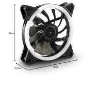 Sharkoon Shark Blades PWM PC-ventilator Zwart (b x h x d) 120 x 25 x 120 mm - thumbnail