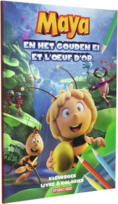 Studio 100 kleurboek Maya de Bij junior 30 x 21 cm groen/blauw Studio 100 kleurboek Maya de Bij junior 30 x 21 cm groen/blauw