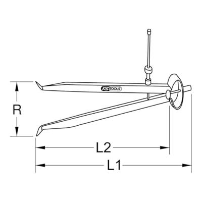 KS Tools 3000422 Gatpasser Gereedschapsstaal