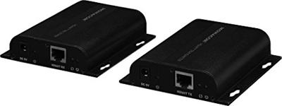Monacor INS-100Z Extender (verlenging) LAN (10/100 MBit/s), HDMI Via netwerkkabel RJ45 100 m