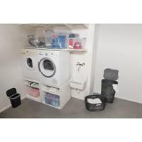 Curver infinity wasbox dots 60 liter donkergrijs - thumbnail