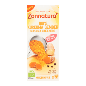 Zonnatura Biologische Thee 100% Kurkuma Gember bij Jumbo