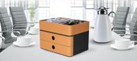 HAN HA-1120-83 Smart-box Allison Met 2 Lades Caramel Bruin, Stapelbaar - thumbnail