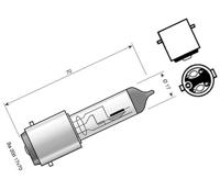 SPAHN koplamp gloeilamp light bulb 12v 35/35w halog. ba20d - thumbnail