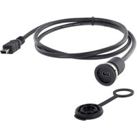 encitech Encitech 1310-1011-01 Mini-USB 2.0 type B Chassisbus, inbouw M16 1 stuk(s) - thumbnail