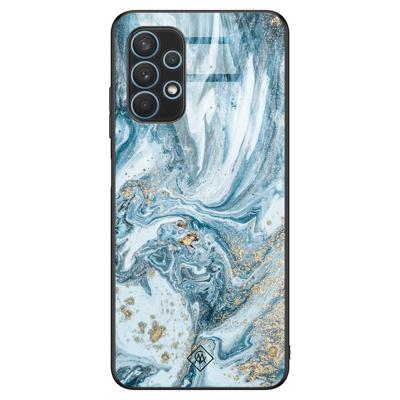 Samsung Galaxy A32 4G glazen hardcase - Marble sea Samsung Galaxy A32 4G glazen hardcase - Marble sea