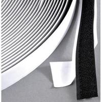 Klitteband klevend 25mm zwart haak 25m - thumbnail