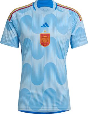 Spanje Uit Shirt Senior 2022-2023 - Maat S - Kleur: RoodGeelBlauw | Soccerfanshop