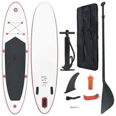 VidaXL Stand up paddleboardset opblaasbaar rood en wit