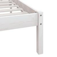 Bedframe massief grenenhout wit 120x200 cm - thumbnail