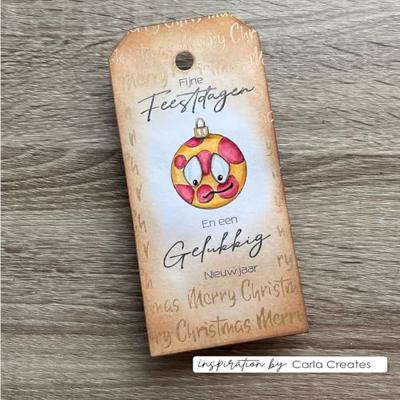Vaessen Creative • clear stamps kerstballen 2 12st.
