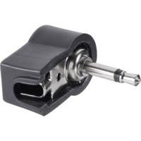 TRU COMPONENTS 1578952 Jackplug 2,5 mm Stekker, haaks Aantal polen: 2 Mono Zwart 1 stuk(s) - thumbnail