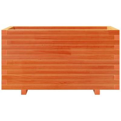 Plantenbak 90x40x49,5 cm massief grenenhout wasbruin
