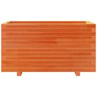 Plantenbak 90x40x49,5 cm massief grenenhout wasbruin - thumbnail