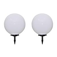 VidaXL Tuinpadlampen 2 st met grondpin led 50 cm - thumbnail