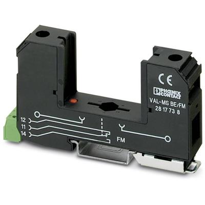 Phoenix Contact 2817738 VAL-MS BE/FM Overspanningsveilige sokkel Set van 10 stuks Overspanningsbeveiliging voor: Verdeelkast 10 stuk(s)