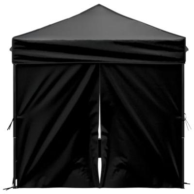 VidaXL Partytent inklapbaar met zijwanden 2x2 m zwart VidaXL Partytent inklapbaar met zijwanden 2x2 m zwart