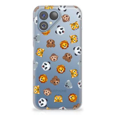 TPU bumper voor Fairphone 5 Dieren Emojis TPU bumper voor Fairphone 5 Dieren Emojis