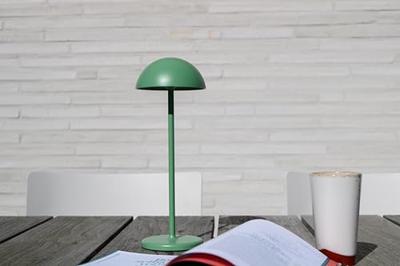 Lucide JOY - Oplaadbare Tafellamp Binnen/Buiten - Accu/Batterij - Ø 12 cm - LED Dimb. - 1x1,5W 3000K - IP54 - Groen