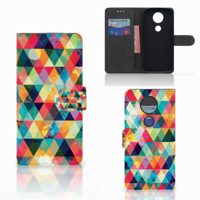 Motorola Moto E5 Plus Telefoon Hoesje Geruit - thumbnail