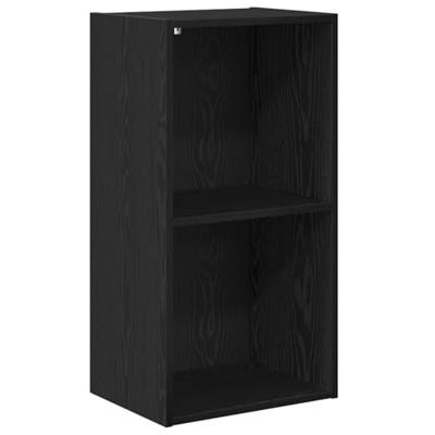 Boekenkast Zwart eiken 40 x 30 x 77 cm Bewerkt hout - thumbnail