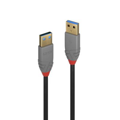 LINDY USB-kabel USB 3.2 Gen1 (USB 3.0 / USB 3.1 Gen1) USB-A-stekker, USB-A-stekker 0,50 m zwart 367