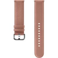 Samsung Galaxy Watch Active2 leren armband, roze goud - thumbnail