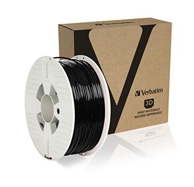 Verbatim 55327 Filament Filament PLA kunststof 2.85 mm 1000 g Zwart 1 stuk(s) Verbatim 55327 Filament Filament PLA kunststof 2.85 mm 1000 g Zwart 1 stuk(s)
