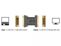 DeLOCK DVI 24+1 male naar DVI 24+5 female adapter - thumbnail