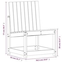 Tuinstoel 50,5x55x77 cm gempregneerd grenenhout - thumbnail
